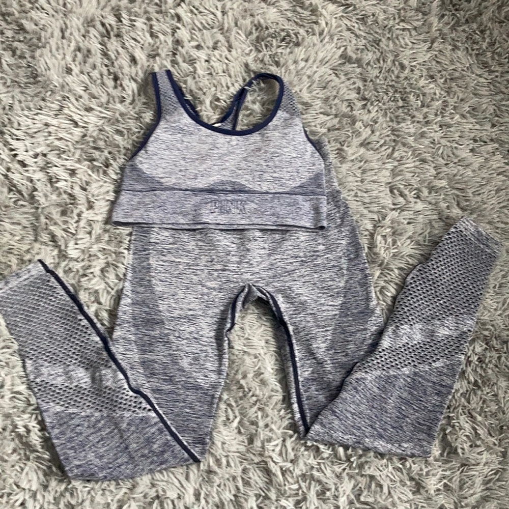 PINK Seamless Leggings and Bra Set